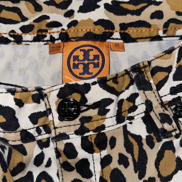 Tory Burch Leopard Print Pants Jeans NWOTGS - Picture 2 of 6